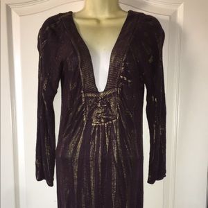 Dark Purple and gold Daytrip by Buckle dress